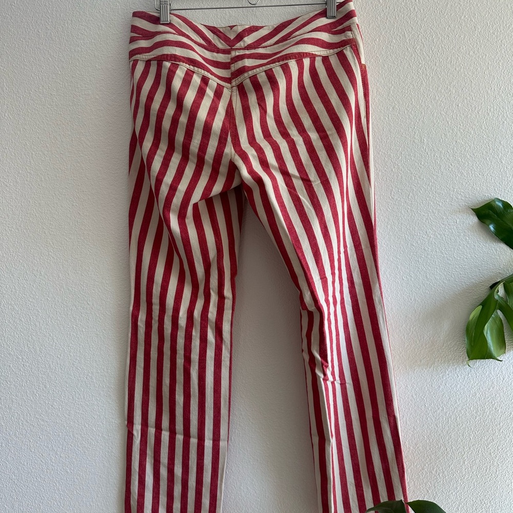 Red and White Striped Pants